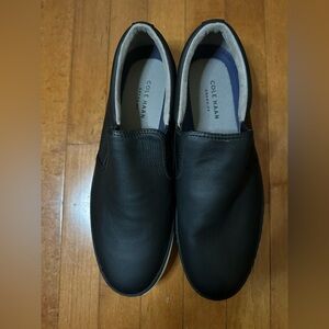 Cole Haan Men's Black Leather Loafers - New